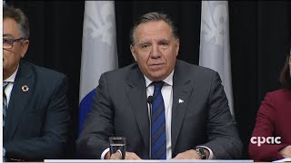 Le premier ministre du Québec François Legault parle aux médias de la COVID19  13 mars 2020 [upl. by Imotas]