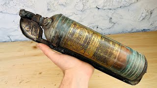 Rusted Broken fire extinguisher Restoration [upl. by Zobkiw]