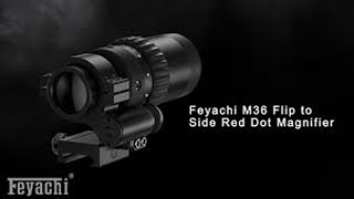 Feyachi M56 15X  5X Zoomable Red Dot Magnifier For AR15 [upl. by Bibbye]