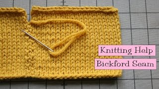 Knitting Help  Bickford Seam [upl. by Notneb992]