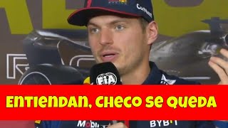 Verstappen defiende a Checo Perez con Prensa europea y les aclara que Hamilton lo llegara a Red Bull [upl. by Agler]