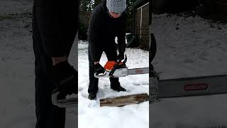 Stihl MS 261 Chainsaw ColdWarm Starting chainsaw chainsawstihl coldstart [upl. by Ira]