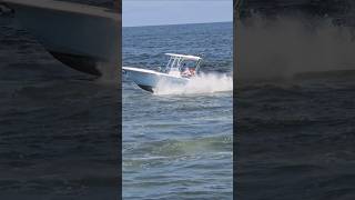 HI Tide  Tidewater Boat Heads Through The Manasquan Inlet [upl. by Mroz]