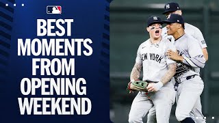 Best moments from an actionpacked MLB Opening Weekend [upl. by Anitnas798]