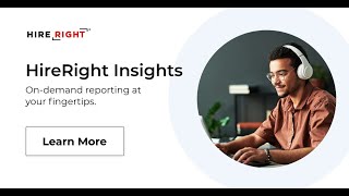 HireRight Insights Background Screening Reporting and Analytics  HireRight [upl. by Avuha25]