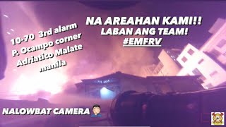 1070 3RD ALARM P OCAMPO CORNER ADRIATICO MALATE MANILA  MARCH 9 2021  EMFRV [upl. by Emmalynne255]