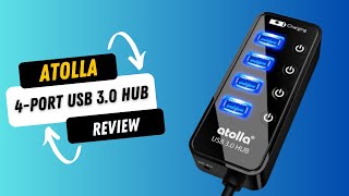 atolla 4Port USB 30 Hub Data and Charging Hub Excellence  Review [upl. by Nilson]