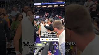 Who is more famous Devin Booker or Joe Burrow nba nfl devinbooker joeburrow [upl. by Lidstone]