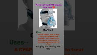 Picture of the CPAP Mask their amp usesaiims medicalstudent bscnursing anm gnm hospital medical [upl. by Nimajaneb368]