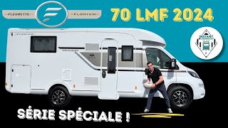 SUR PARC à RUFFEC  16   Présentation FLORIUM 70 LMF 2024 Édition limitée Instant CampingCar [upl. by Mattheus]