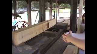 Water Powered Vertical Sawmill Spring Mill State Park Mitchell Indiana [upl. by Megan632]