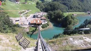 Riding the worlds steepest funicular  Schwyz–Stoos  Switzerland [upl. by Ykciv39]