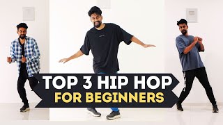 Top 3 Hip Hop Dance Steps Tutorial for Beginners [upl. by Gustin]