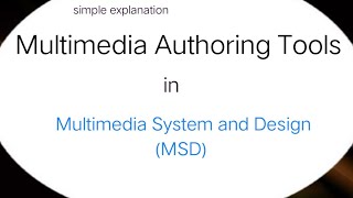 Multimedia Authoring Tools Multimedia system Design MSD in urdu hindi [upl. by Nitza]