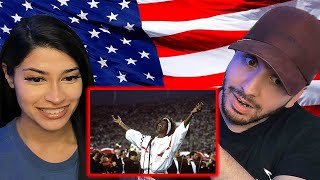 Brits React to Whitney Houstons Star Spangled Banner Performance [upl. by Pontone]