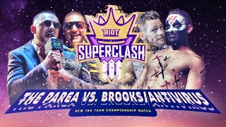 The Parea vs Adam Brooks and AntiVirus  RCW Tag Team Championship  Superclash 3 [upl. by Pulchi]