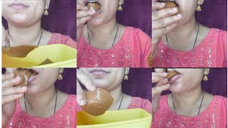 WET CLAY POT BASE PART EATING VIDEO EDITING VIDEO STATIFYING VIDEO MIND RELAXING SOUND 😋🤤 [upl. by Nerreg]