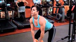 Catherine Holland IFBB Figure Pro Performs TBar Rows [upl. by Anele]