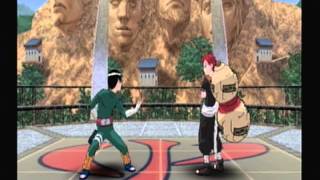 Naruto Clash of Ninja series amp Gekitou Ninja Taisen 4 Rock Lee Gaara in Primary Lotus [upl. by Neri]