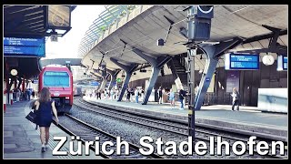 SBahnen beim Bahnhof Zürich Stadelhofen [upl. by Bakemeier721]