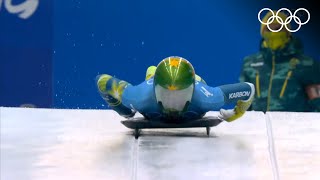 Skeleton Beijing 2022  Womens heats 1amp2 highlights [upl. by Datnow488]