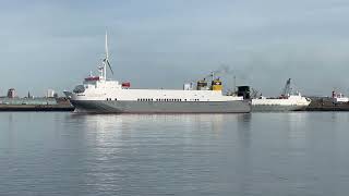 MV Melusine amp MV Victorine in the Mersey 7224 [upl. by Shanney]