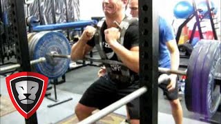 Front Squat Zercher Harness 507 lbs [upl. by Nolyaj]