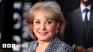 US news anchor Barbara Walters dies aged 93 – BBC News [upl. by Aicekat]