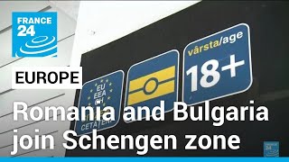 Romania and Bulgaria join Europe’s Schengen travel zone • FRANCE 24 English [upl. by Ydnarb879]