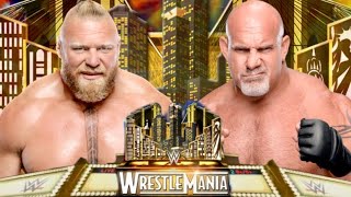 Goldberg Vs Brock Lesnar  WWE WrestleMania 39  FULL MATCH wwe goldberg bloodline [upl. by Arodoeht]