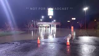 04122024 Bridgeville PA  High creek flooding closed roads [upl. by Grange]