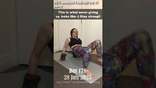 Day 178 Chloe Ting Transformation amp Weight Loss Challenge 2023 Motivation 💚part 2 [upl. by Waligore]