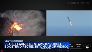 SpaceX calls off nailbiting catch attempt as booster splashes down to Earth [upl. by Steffi]