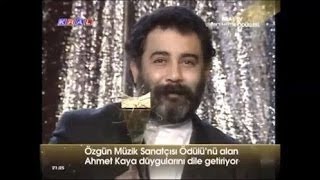 AHMET KAYA \ KRAL Tv Video Müzik Ödülleri1995 [upl. by Deeas]