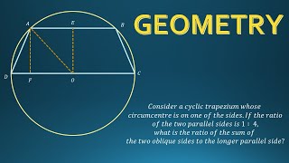 Cyclic Trapezium  Advanced Geometry problem from JEE Mains [upl. by Yatnuhs304]