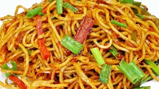 शेजवान नूडल्स  Schezwan Noodles Recipe  Indian Street Food  MadhurasRecipe [upl. by Nere475]