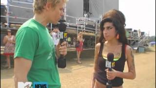 Interview  Virgin Festival Backstage 2007  Amy Winehouse [upl. by Eintrok]