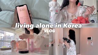 5AM slow morning routine  Living alone in Korea VLOG  korean skincare routine typical office day [upl. by Falo225]