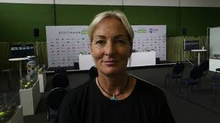 Tennis WTA Turnier Berlin Juni 2024 Weltklasse Spiele ecotrans Ladies Open Interview Barbara Rittner [upl. by Htebasyle]