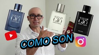 Acqua de Gio Pour Homme vs Acqua de Gio Profumo vs Profondo [upl. by Anilocin185]