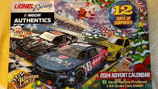 NASCAR Diecast Unboxing 12 Days of Christmas NASCAR Authentics Advent Calendar 2024 11 Exclusives [upl. by Ainotahs]