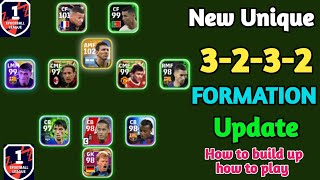 New unique 3232 formation in efootball 2024  3142 formation in efootball 24 [upl. by Chiou]