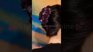 Attractive hair accessories 🥰🌹hairstyle hairtutorial trendingshorts viralshort styleandshine [upl. by Olav]