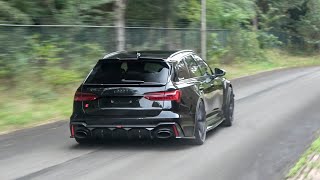 1052HP Widebody Audi RS6 C8 Stage X MMS Power Division  REVS and Crazy Accelerations [upl. by Balough]