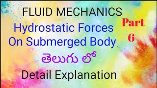 Hydrostatic forces on submerged body fluid mechanics [upl. by Yentiw]