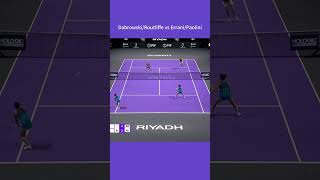 WTA Finals 2024 Doubles R1 DabrowskiRoutliffe vs ErraniPaolini 4 wta highlights tennis [upl. by Ydorb]