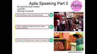 Aptis Speaking Practice 1 Test Online [upl. by Nayt591]