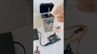 DIY smart dustbin using arduino diy arduino shortsfeed electronics trending arduinotraining [upl. by Vince721]