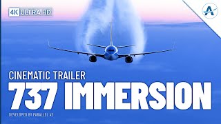 Microsoft Flight Simulator  737 Immersion by Parallel 42  Cinematic Trailer [upl. by Allcot297]