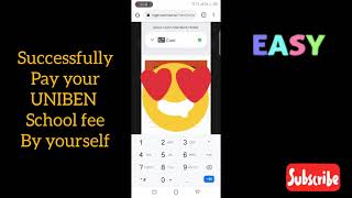 DIY How To Successfully Pay Your School Fees On Uniben Kofa With Your Phone 2021 [upl. by Deutsch]